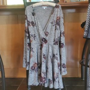 Abound Floral Faux Wrap Dress